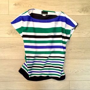 Cynthia Rowley Striped Boxy Top